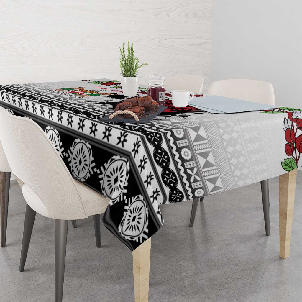 Fiji Heart Tribal Personalised Tablecloth Polynesian Patterns