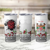 Fiji Heart Tribal Personalised Tumbler Cup Polynesian Patterns