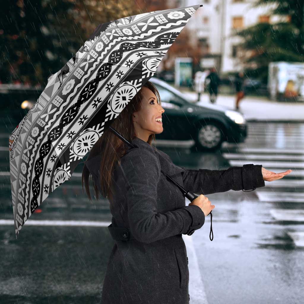 Fiji Heart Tribal Personalised Umbrella Polynesian Patterns