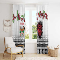 Fiji Heart Tribal Personalised Window Curtain Polynesian Patterns