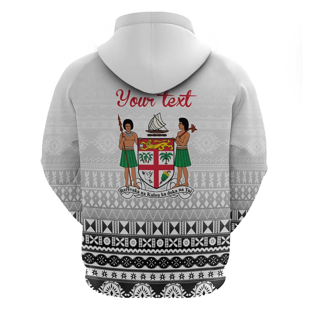 Fiji Heart Tribal Personalised Zip Hoodie Polynesian Patterns