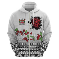 Fiji Heart Tribal Personalised Zip Hoodie Polynesian Patterns