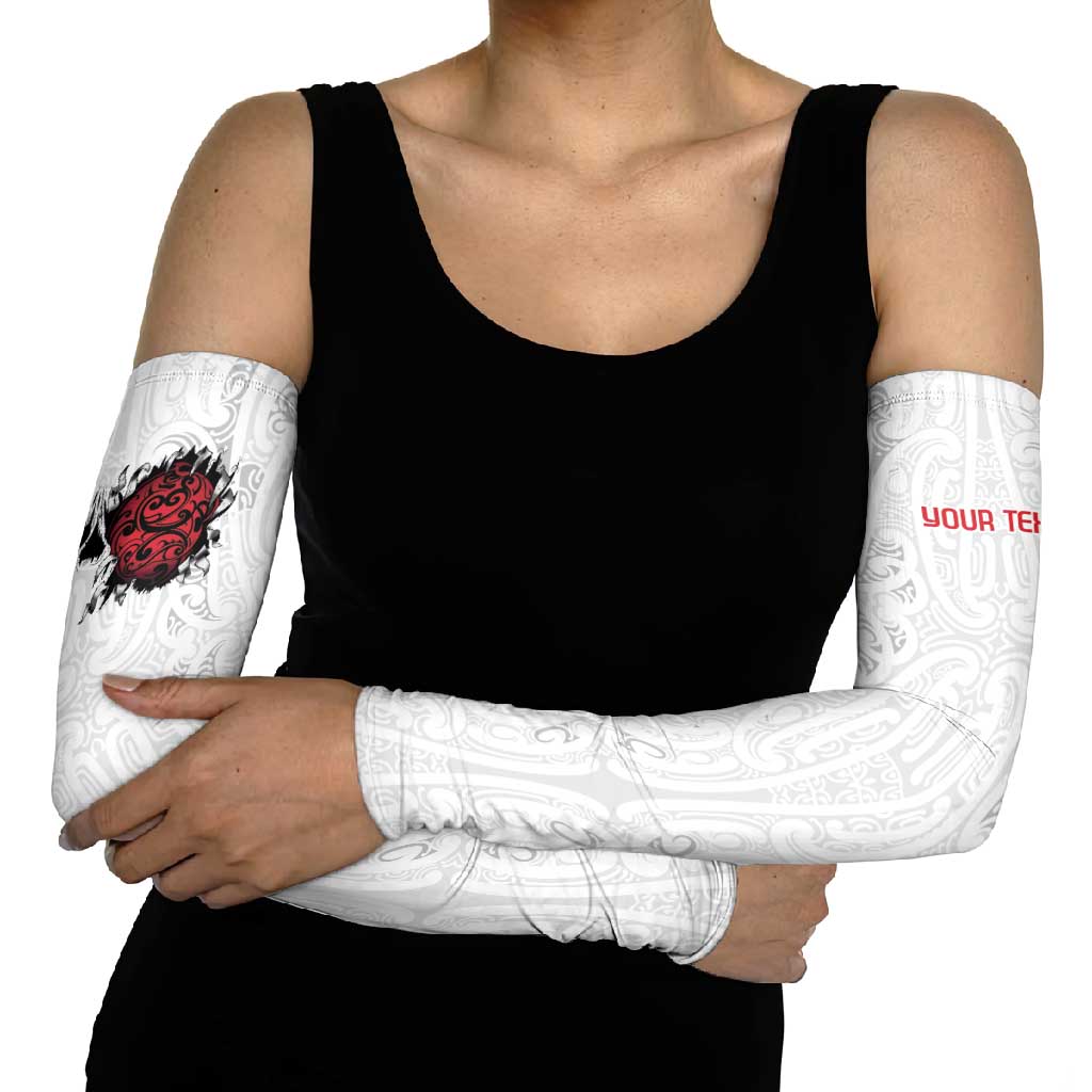 New Zealand Maori Heart Tribal Personalised Arm Sleeves Polynesian Patterns LT9 - Polynesian Pride
