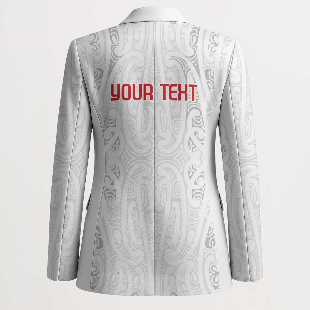 New Zealand Maori Heart Tribal Personalised Blazer Polynesian Patterns