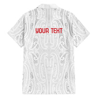 New Zealand Maori Heart Tribal Personalised Family Matching Puletasi and Hawaiian Shirt Polynesian Patterns