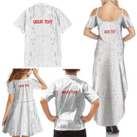 New Zealand Maori Heart Tribal Personalised Family Matching Summer Maxi Dress and Hawaiian Shirt Polynesian Patterns