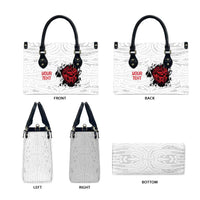 New Zealand Maori Heart Tribal Personalised Leather Bag Polynesian Patterns