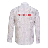 New Zealand Maori Heart Tribal Personalised Long Sleeve Button Shirt Polynesian Patterns LT9 - Polynesian Pride
