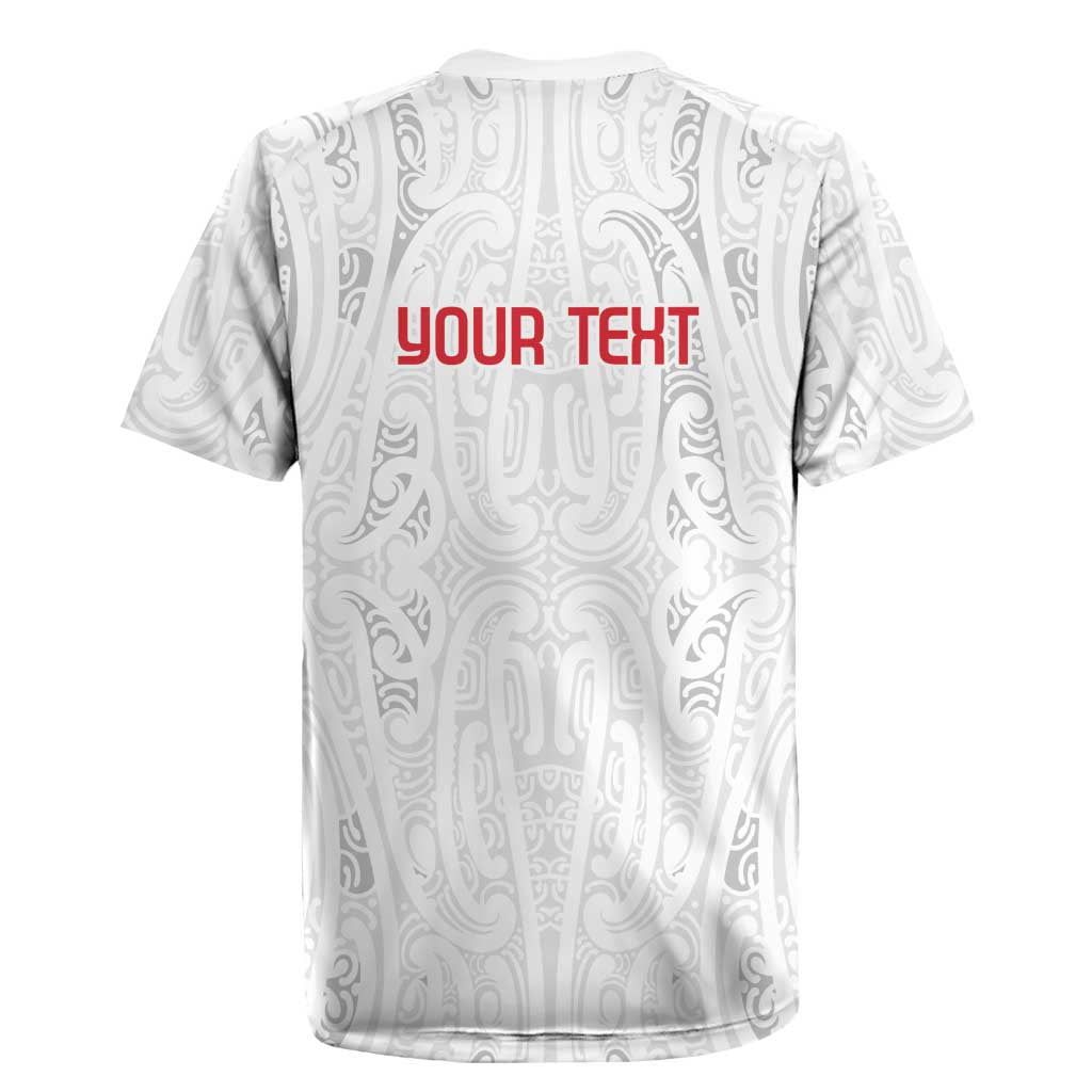 New Zealand Maori Heart Tribal Personalised Rugby Jersey Polynesian Patterns LT9 - Polynesian Pride