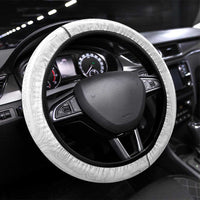 New Zealand Maori Heart Tribal Steering Wheel Cover Polynesian Patterns LT9 Universal Fit White - Polynesian Pride