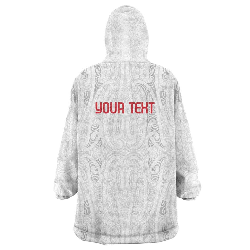 New Zealand Maori Heart Tribal Personalised Wearable Blanket Hoodie Polynesian Patterns LT9 - Polynesian Pride