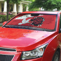 Tonga Heart Tribal Personalised Auto Sun Shade Polynesian Patterns
