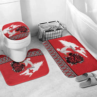 Tonga Heart Tribal Personalised Bathroom Set Polynesian Patterns