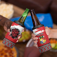 Tonga Heart Tribal Personalised 4 in 1 Can Cooler Tumbler Polynesian Patterns