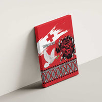Tonga Heart Tribal Personalised Canvas Wall Art Polynesian Patterns
