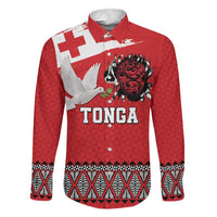 Tonga Heart Tribal Personalised Family Matching Long Sleeve Bodycon Dress and Hawaiian Shirt Polynesian Patterns