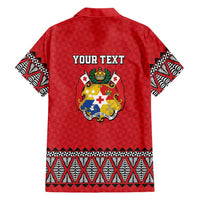 Tonga Heart Tribal Personalised Family Matching Puletasi and Hawaiian Shirt Polynesian Patterns