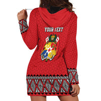 Tonga Heart Tribal Personalised Hoodie Dress Polynesian Patterns