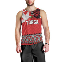 Tonga Heart Tribal Personalised Men Tank Top Polynesian Patterns