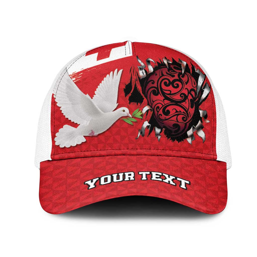 Tonga Heart Tribal Personalised Mesh Trucker Cap Polynesian Patterns