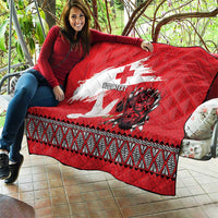 Tonga Heart Tribal Personalised Quilt Polynesian Patterns