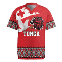 Tonga Heart Tribal Personalised Rugby Jersey Polynesian Patterns