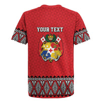 Tonga Heart Tribal Personalised Rugby Jersey Polynesian Patterns