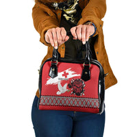 Tonga Heart Tribal Personalised Shoulder Handbag Polynesian Patterns
