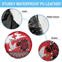 Tonga Heart Tribal Personalised Spare Tire Cover Polynesian Patterns