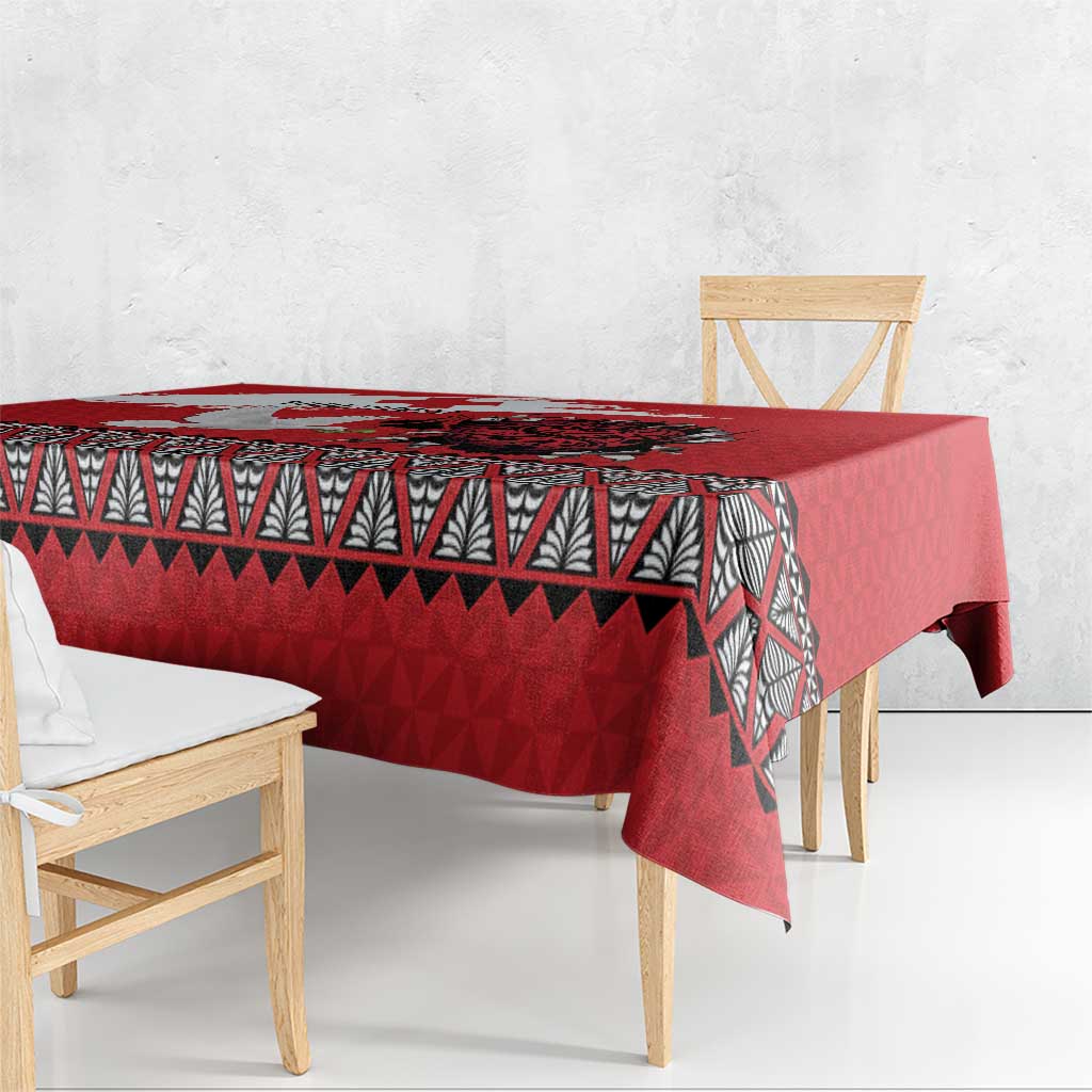 Tonga Heart Tribal Personalised Tablecloth Polynesian Patterns