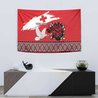 Tonga Heart Tribal Personalised Tapestry Polynesian Patterns