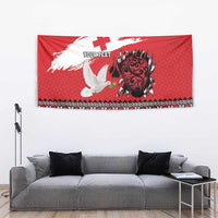 Tonga Heart Tribal Personalised Tapestry Polynesian Patterns