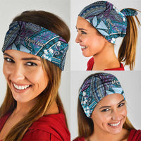 Personalised Hawaii Tribal Humpback Whale Neck Gaiter Polu Hibiscus Seamless Pattern