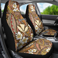 Personalised Hawaii Tribal Humpback Whale Car Seat Cover Melemele Hibiscus Seamless Pattern LT9 - Polynesian Pride