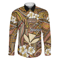 Personalised Hawaii Tribal Humpback Whale Family Matching Off Shoulder Maxi Dress and Hawaiian Shirt Melemele Hibiscus Seamless Pattern