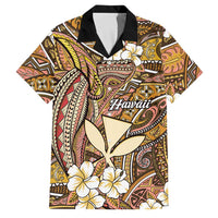 Personalised Hawaii Tribal Humpback Whale Family Matching Summer Maxi Dress and Hawaiian Shirt Melemele Hibiscus Seamless Pattern