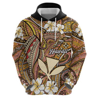 Personalised Hawaii Tribal Humpback Whale Zip Hoodie Melemele Hibiscus Seamless Pattern LT9 - Polynesian Pride