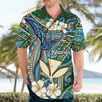 Personalised Hawaii Tribal Humpback Whale Hawaiian Shirt Omaomao Hibiscus Seamless Pattern LT9 - Polynesian Pride