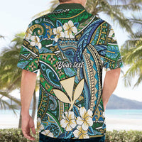 Personalised Hawaii Tribal Humpback Whale Hawaiian Shirt Omaomao Hibiscus Seamless Pattern LT9 - Polynesian Pride