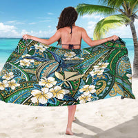 Personalised Hawaii Tribal Humpback Whale Sarong Omaomao Hibiscus Seamless Pattern