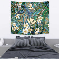 Personalised Hawaii Tribal Humpback Whale Tapestry Omaomao Hibiscus Seamless Pattern