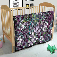 Personalised Hawaii Tribal Humpback Whale Quilt Poni Hibiscus Seamless Pattern