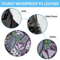 Personalised Hawaii Tribal Humpback Whale Spare Tire Cover Poni Hibiscus Seamless Pattern LT9 - Polynesian Pride