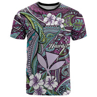 Personalised Hawaii Tribal Humpback Whale T Shirt Poni Hibiscus Seamless Pattern