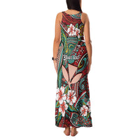 Personalised Hawaii Tribal Humpback Whale Family Matching Tank Maxi Dress and Hawaiian Shirt Ulaula Hibiscus Seamless Pattern