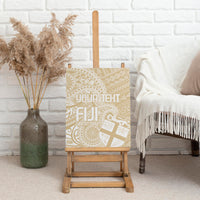 Custom Indo Fijians Canvas Wall Art Fiji ke Hindustani Polyneisan Paisley Beige Style