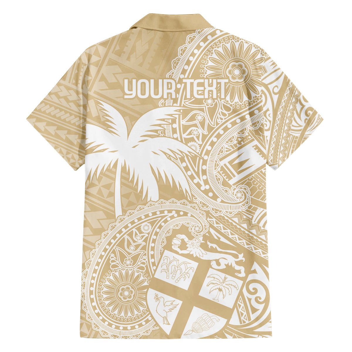 Custom Indo Fijians Family Matching Tank Maxi Dress and Hawaiian Shirt Fiji ke Hindustani Polyneisan Paisley Beige Style