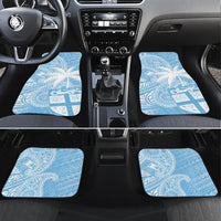 Custom Indo Fijians Car Mats Fiji ke Hindustani Polyneisan Paisley Blue Style