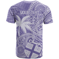 Custom Indo Fijians T Shirt Fiji ke Hindustani Polyneisan Paisley Purple Style