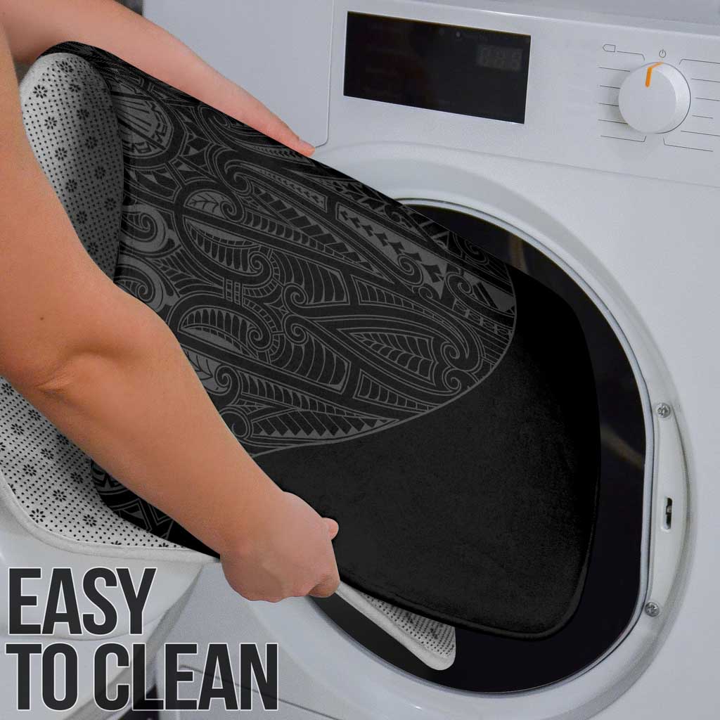 Queensland Maori Rugby Nga Hau e Wha Bathroom Set Black Motif - Polynesian Pride